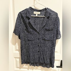 Anthropologie Cloth & Stone button down • Navy • size S